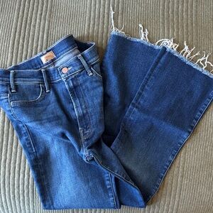MOTHER Flare Jeans in Deep Blue